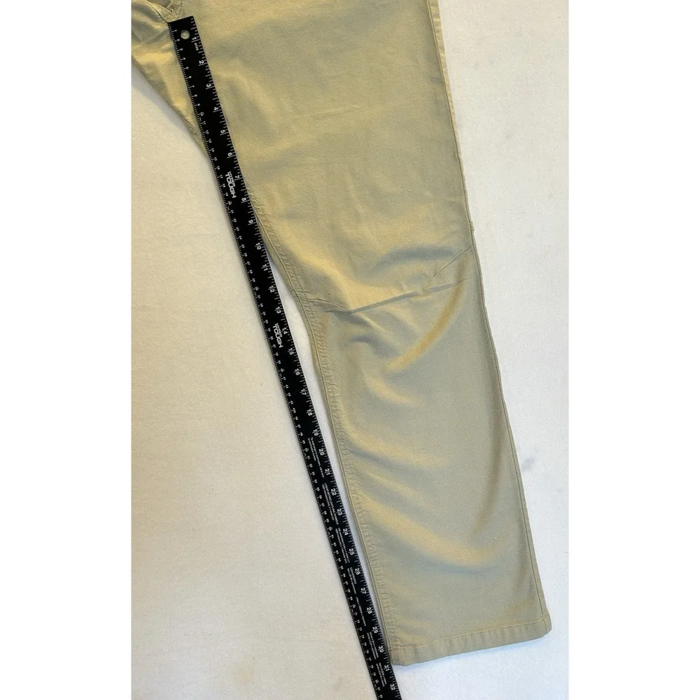 The North Face Twill 5 Pocket Pants Men's 34x31 Tan Reinforced Knee Straight Leg